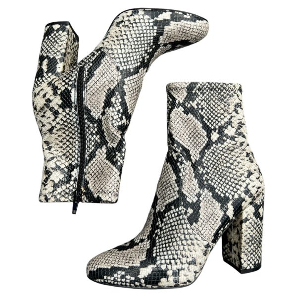 Boots Ankle Heels By Aldo In Snakeskin Print, Size: 8.5 on Sale