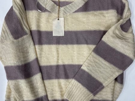 Easel Knit Long Sleeve Sweater Chevron NWT Size M For Sale