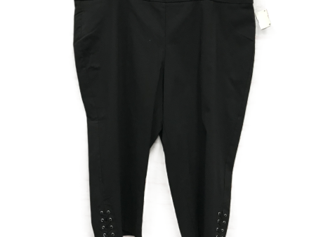 Black Pants Cropped By Zac And Rachel, Size: 24 Fashion