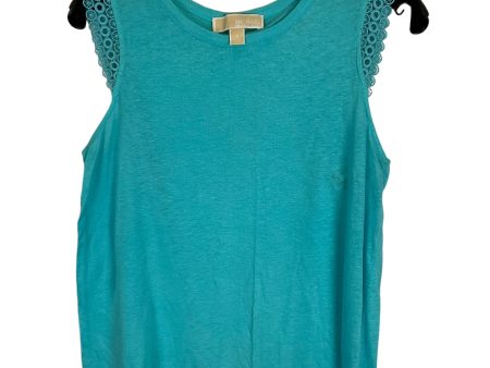 Top Sleeveless Designer By Michael By Michael Kors In Blue, Size: S Discount