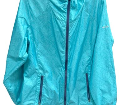 Jacket Windbreaker By Columbia In Blue, Size: L Supply