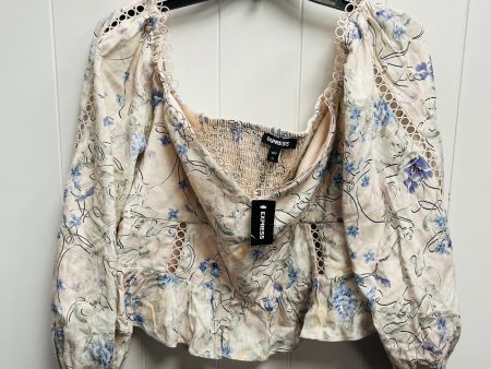 Top LS By Express In Blue & Pink, Size: Xl Hot on Sale