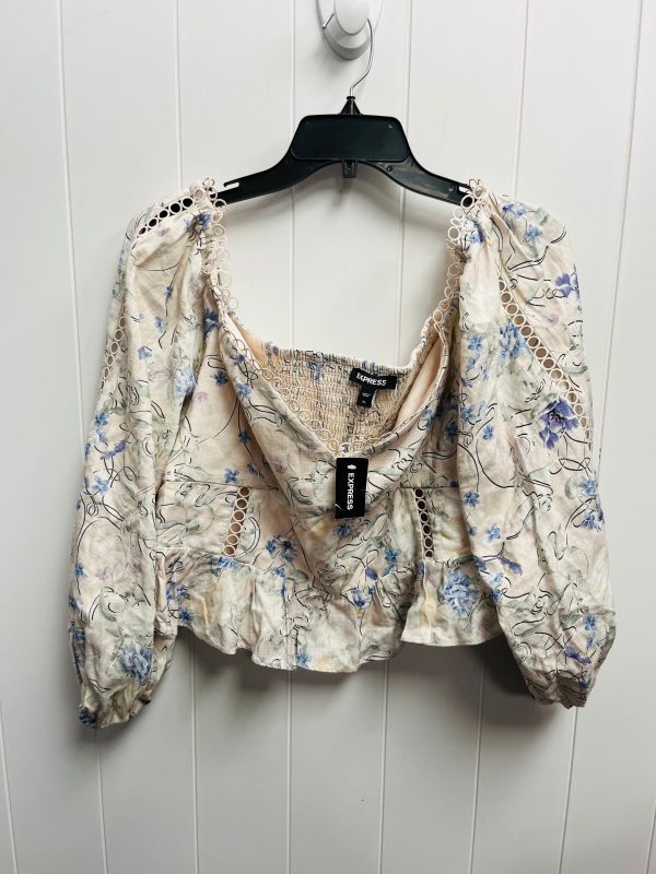 Top LS By Express In Blue & Pink, Size: Xl Hot on Sale