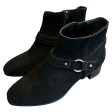 Boots Ankle Flats By Clothes Mentor In Black, Size: 7.5 Discount