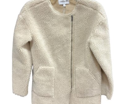 Jacket Faux Fur & Sherpa By Elizabeth And James In Ivory, Size: Xs For Sale