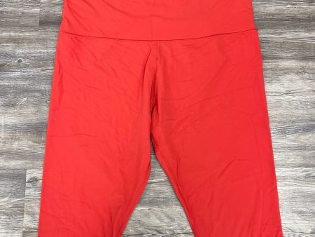 Athletic Capris By Athleta In Red, Size: 3x Online now