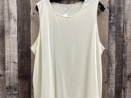 Top Sleeveless By Cj Banks In Ivory, Size: 2x Online now