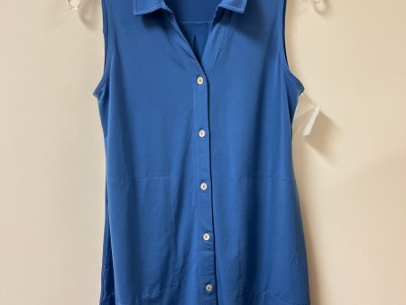 Top Sleeveless By Susan Graver In Blue, Size: Xs Online Hot Sale