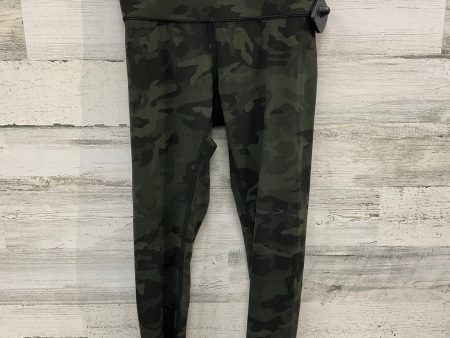 Athletic Capris By Lululemon In Camouflage Print, Size: 4 For Discount