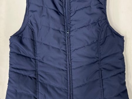 Kim Rogers Full Zip Quilted Puffer Vest Blue Size L Hot on Sale