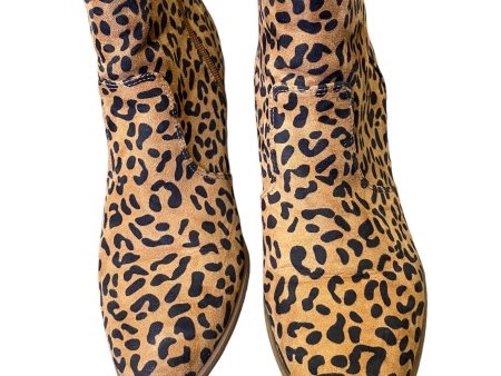 Boots Ankle Heels By Carlos Santana In Animal Print, Size: 10 For Cheap