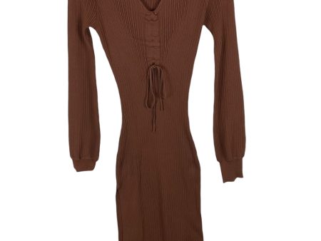 Dress Casual Maxi By Double Zero In Brown, Size: L Online Sale